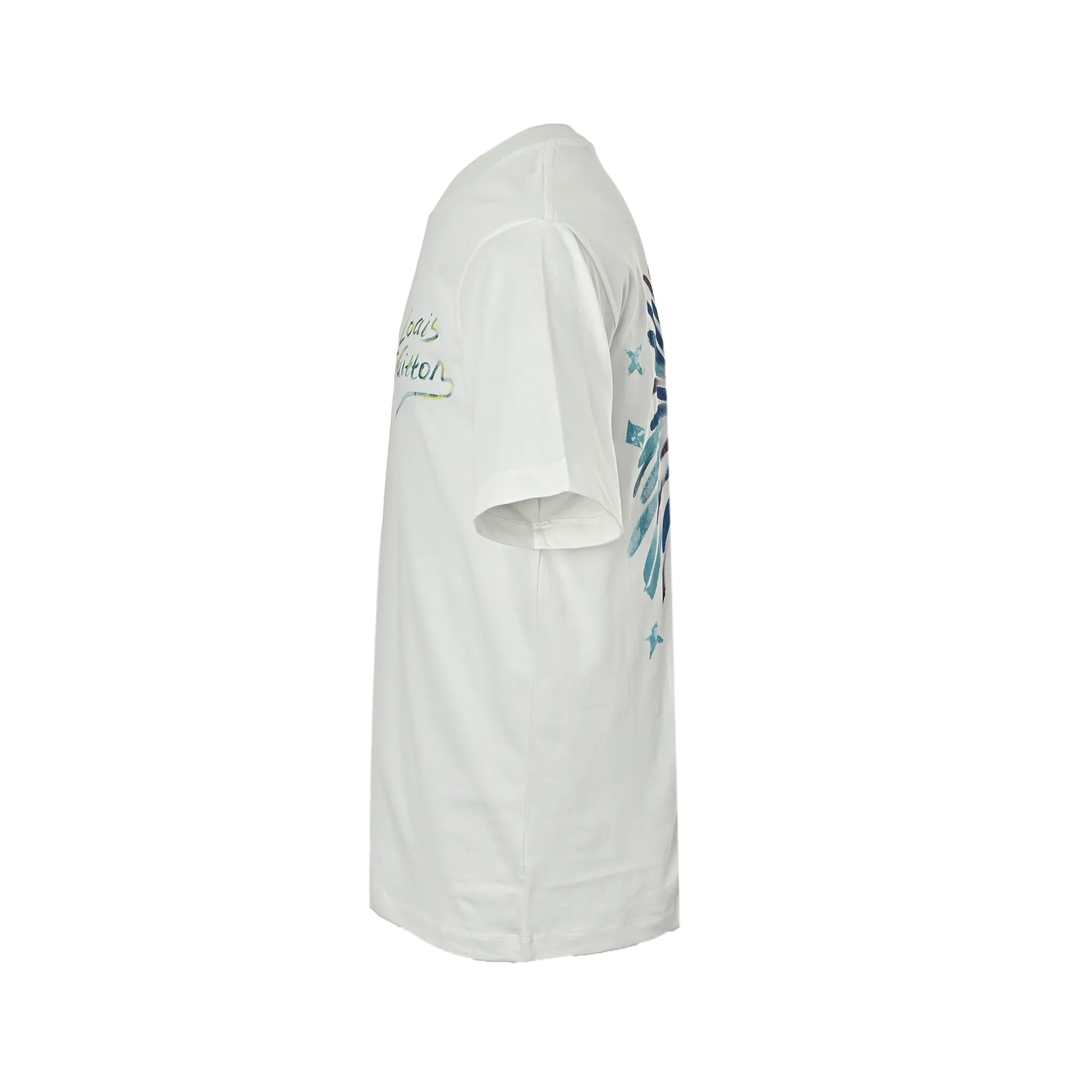 Louis Vuitton/Louis Vuitton watercolor fireworks inkjet short sleeves
